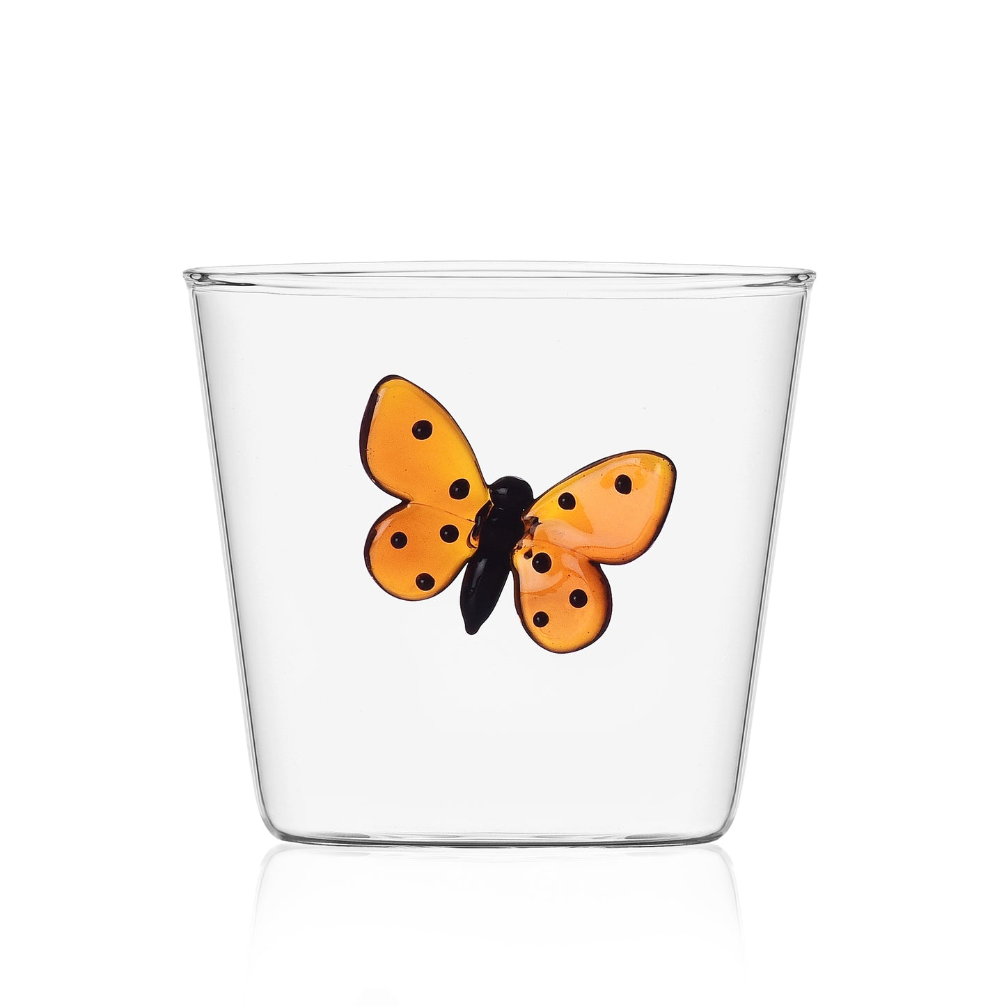 Glas 'Rød Sommerfugl'