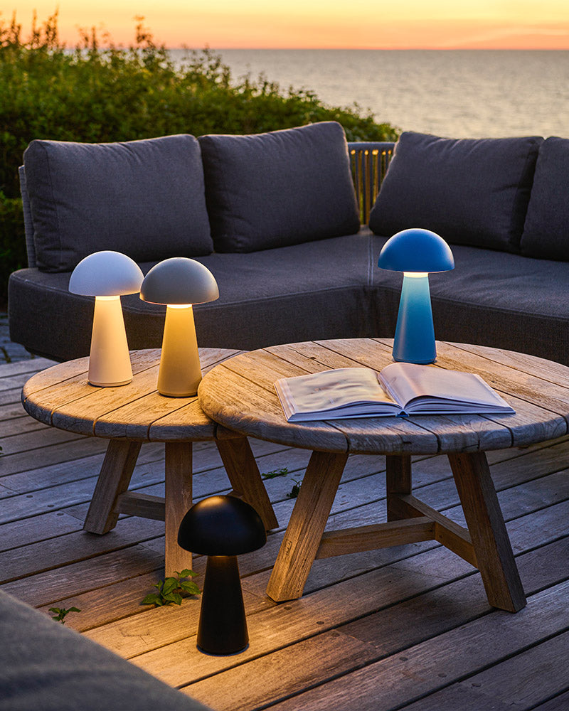 Sam lampe - Genopladelig - H: 28 cm Flere farver