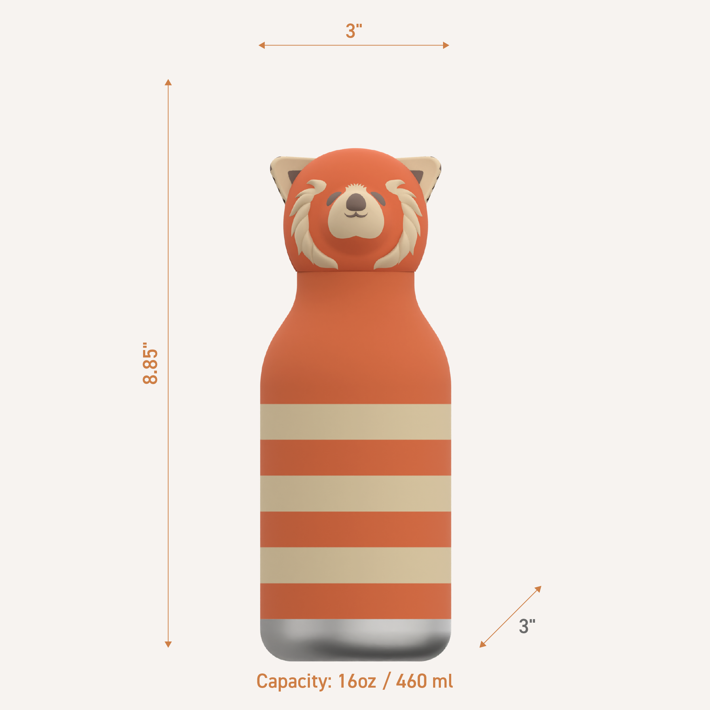Rød Panda Bestie Bottle