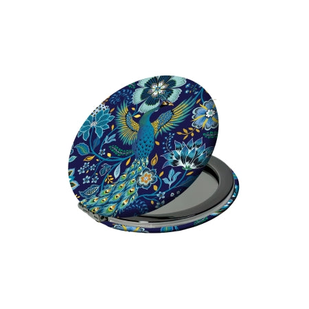 Lommespejl 'Peacocks' - Ø 7 cm