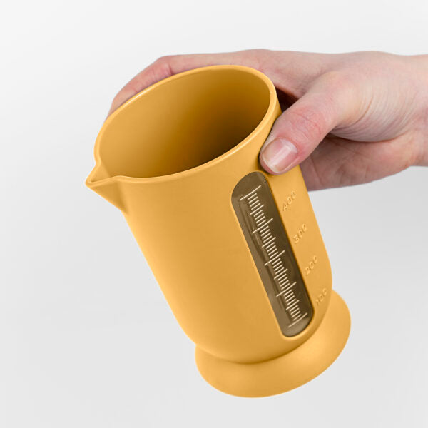 Målekande 0,5 Liter, med citruspresser, gul