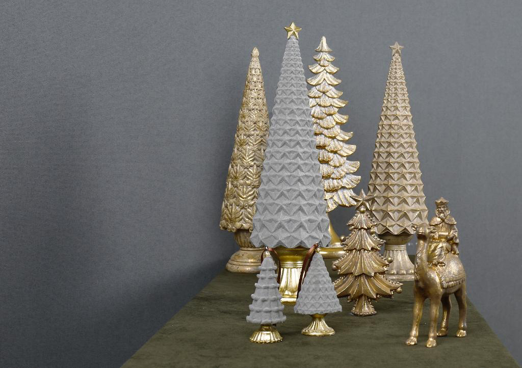 Juletræ ‘Guld’ - 35 cm