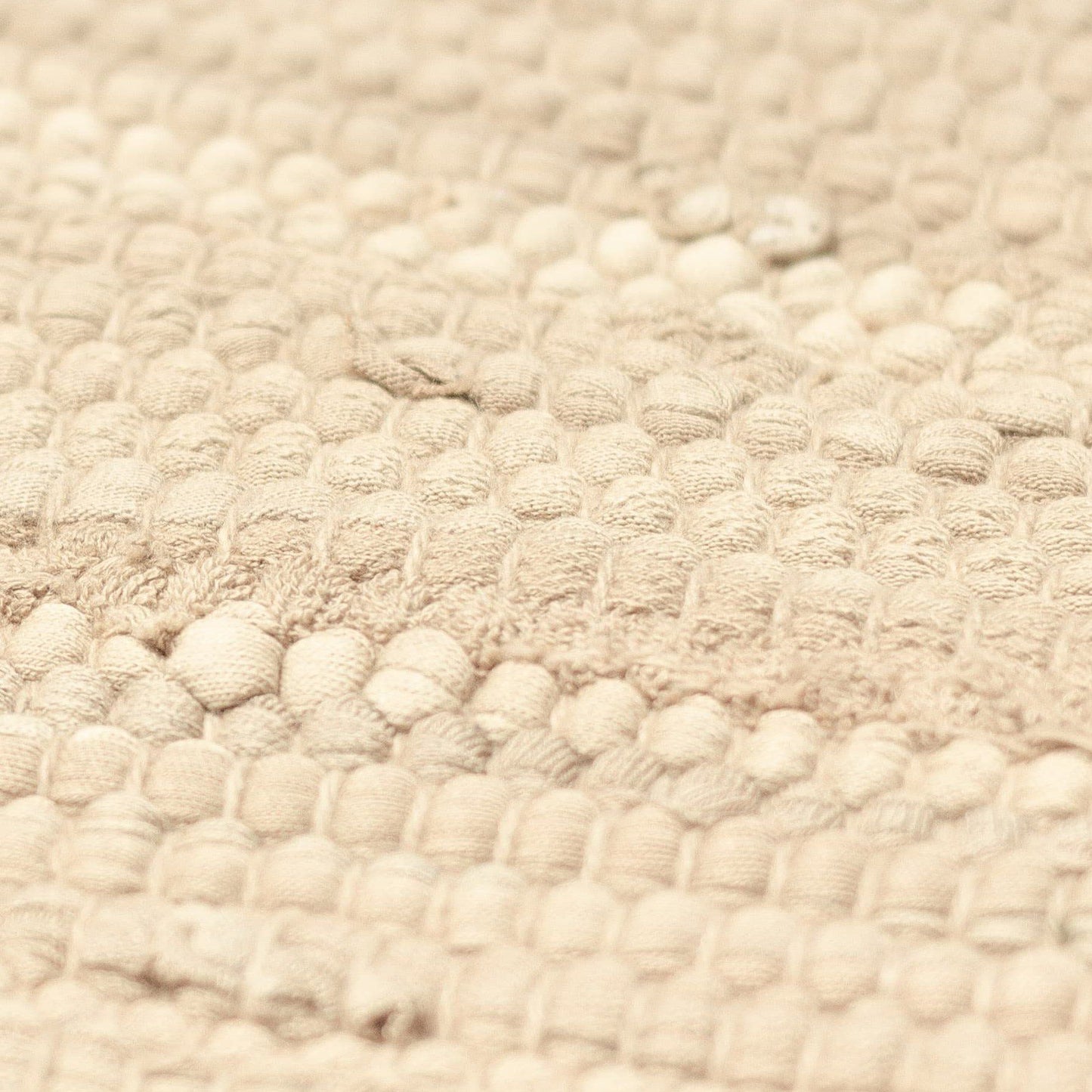 Kludetæppe i bomuld - Desert White