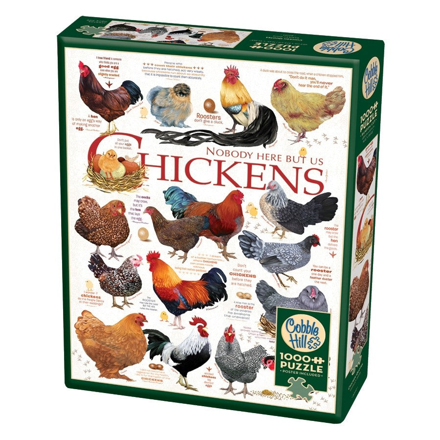 Puslespil Høns - "Chicken Quotes" 1000 brikker