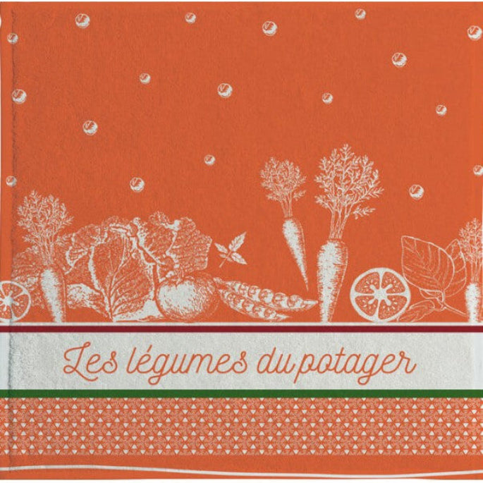 Håndklæde 'Carre Les légumes du potager'