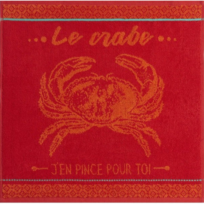 Håndklæde 'Carre crabe rouge'