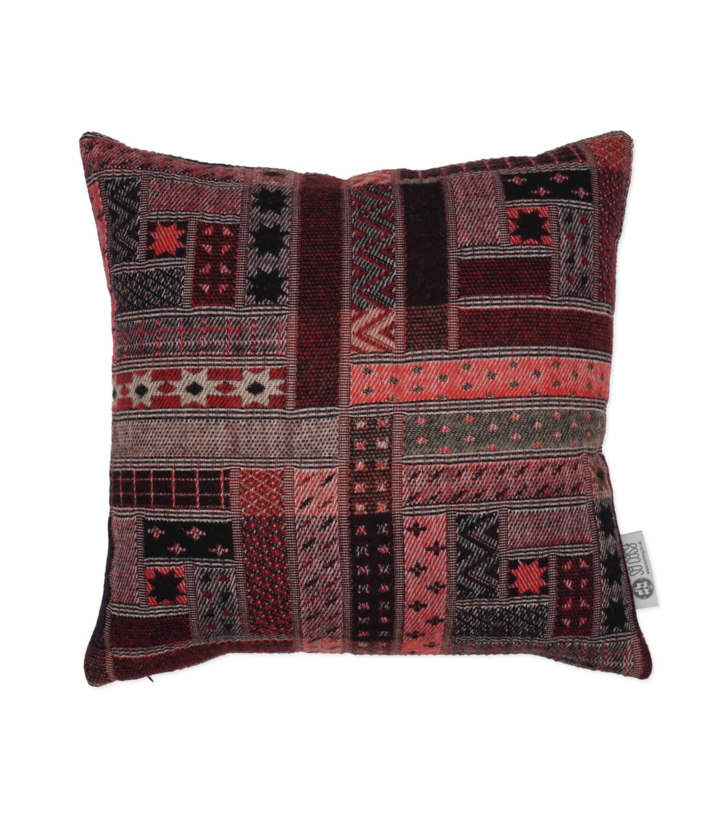 Merino-uldpude 'Evon Coral/Black'
