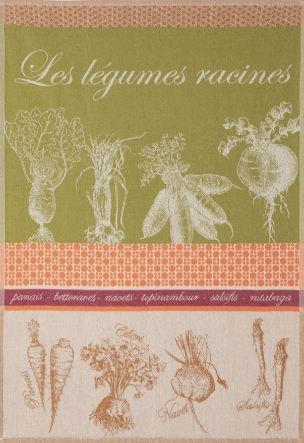 Viskestykke 'Légumes racines vert'