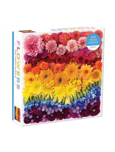 Puslespil 'Rainbow Summer Flowers' 500 brikker