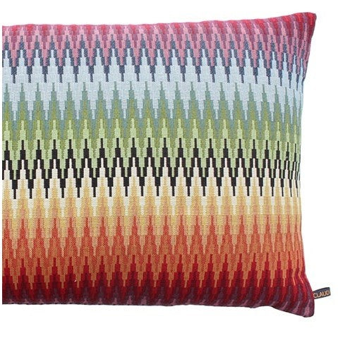 Pude 'Wessel Multi Colour/Red' 50x50 cm