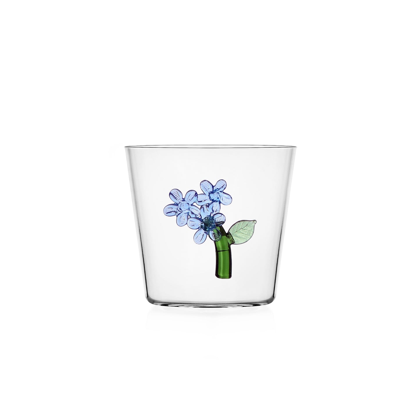 Glas 'Lyseblå Blomst'