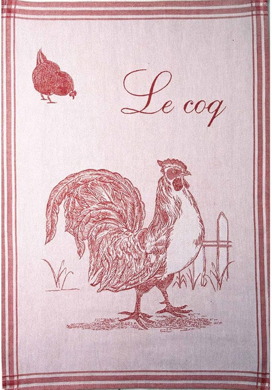 Viskestykke  "Coq pj rouge"