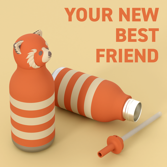 Rød Panda Bestie Bottle