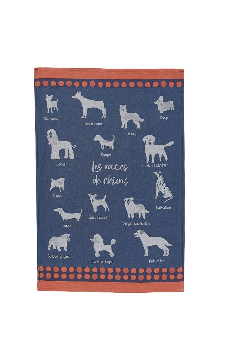 Viskestykke 'Les races de chien'