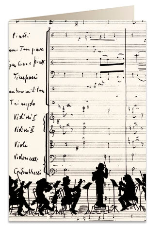Kort 'Orkesteret' 7x10,5 cm