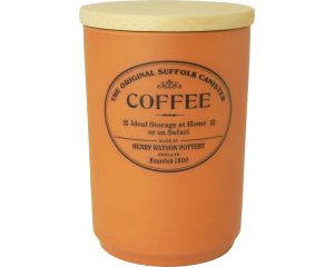 Watson terracotta m. trælåg - Krukke til kaffe