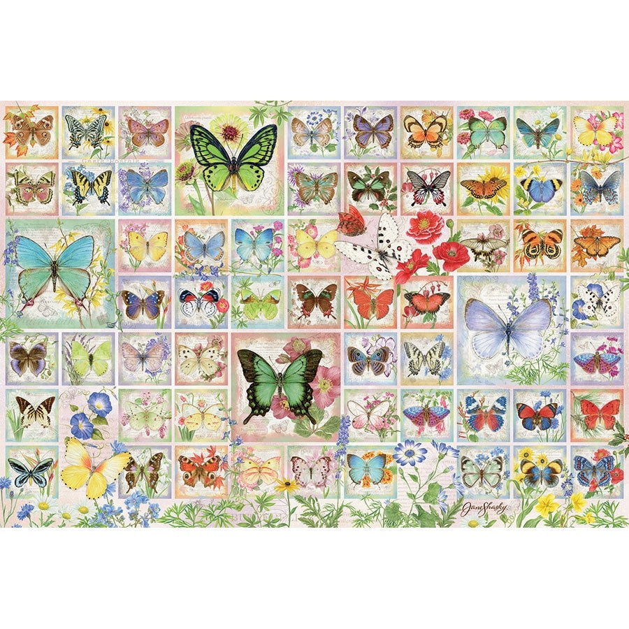 Puslespil 'Butterflies and Blossoms'  - 2000 brikker