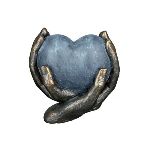 Skulptur "Heart in hands"