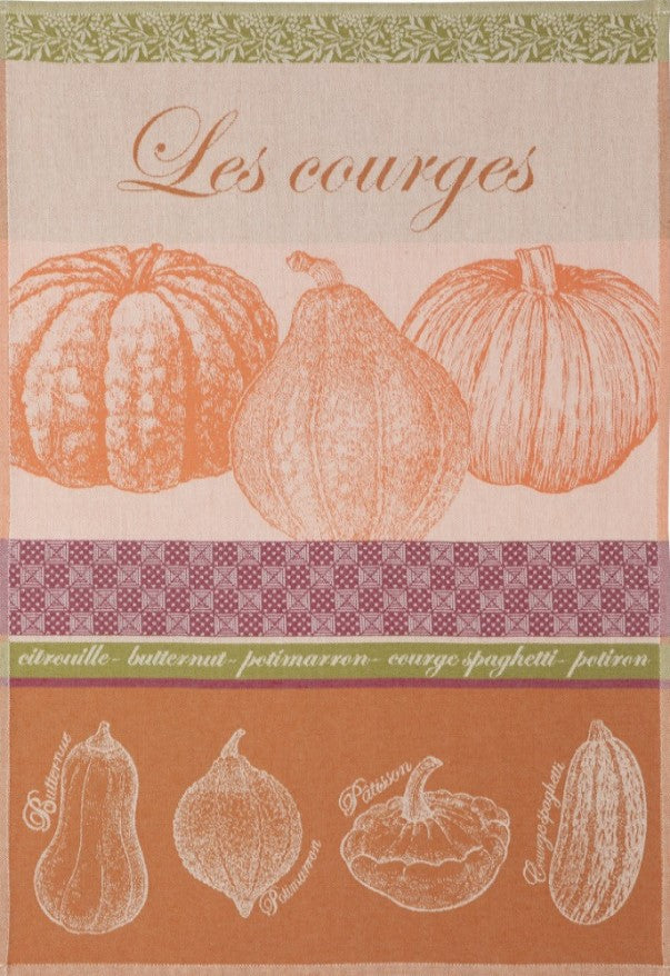Viskestykke 'Courges rouille'
