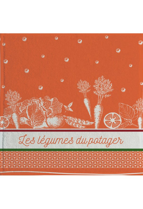 Håndklæde 'Carre Les légumes du potager'