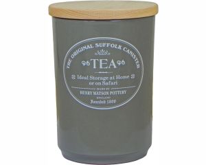 Watson Krukke til te - mørk grå m. trælåg - stor